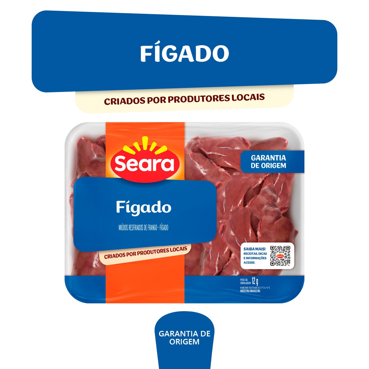 Fígado de Frango Resfriado Seara Bandeja 700g