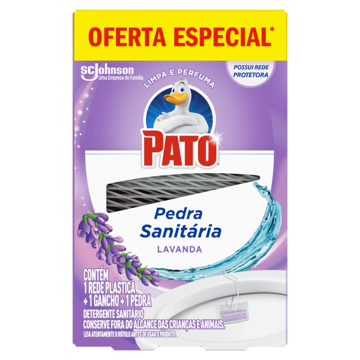 Desodorizador Sanitário Pato Pedra Lavanda 25g 25% Desconto