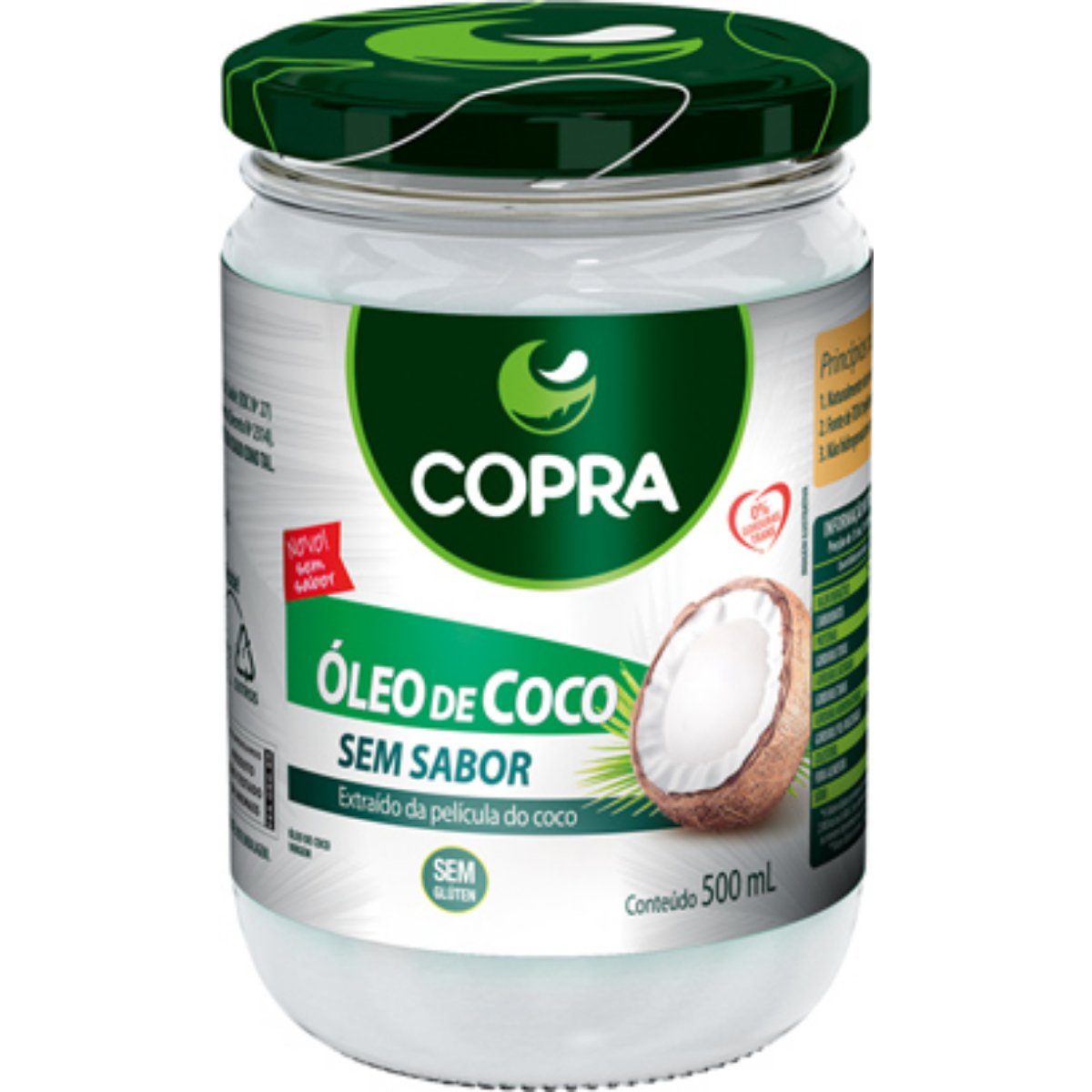 Oleo de Coco COPRA sem Sabor 500ml