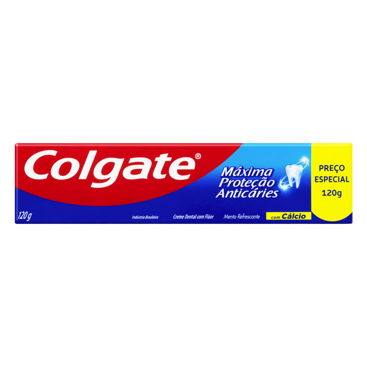 Creme Dental Menta Refrescante Colgate Máxima Proteção Anticáries Caixa 120g