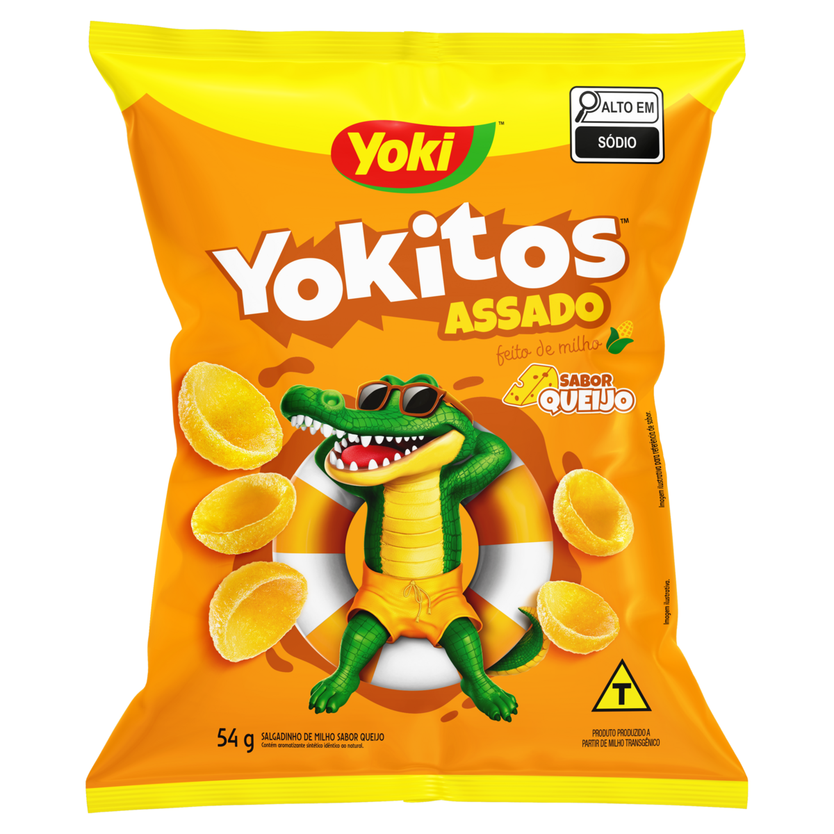 Salgadinho de Milho Sabor Queijo YOKITOS Pacote 54g