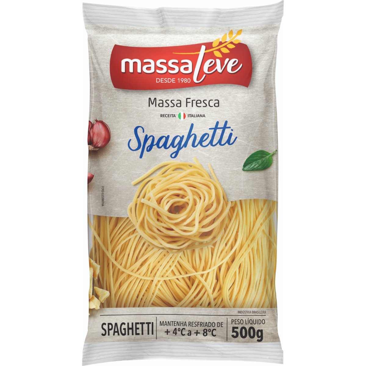 Massa para Spaghetti Receita Italiana MASSA LEVE 500g