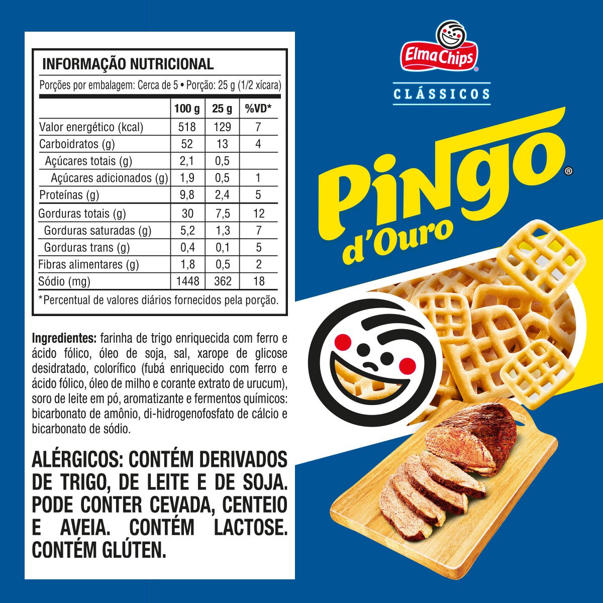 Salgadinho Picanha Elma Chips Pingo Douro 55G