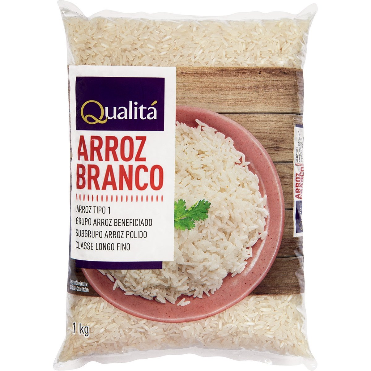 Arroz Branco Tipo 1 Qualitá Pacote 1kg