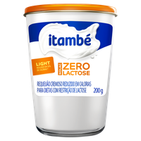 Requeijão Cremoso Light Zero Lactose Itambé Nolac Copo 200g