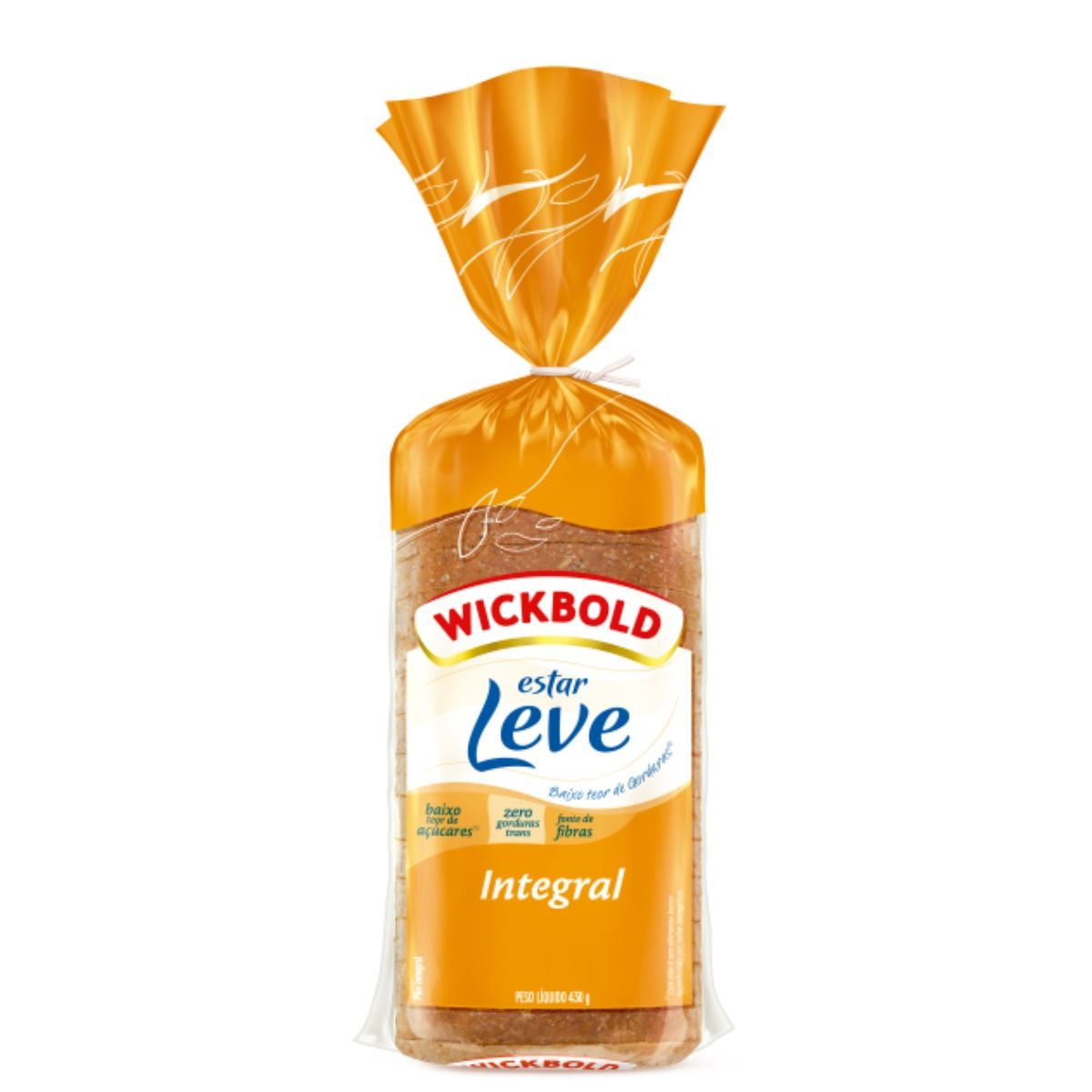 Pão De Forma Integral WICKBOLD Estar Leve Pacote 430g