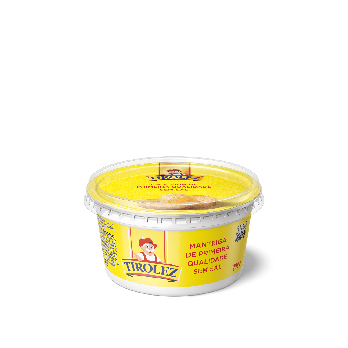Manteiga de Primeira Qualidade sem Sal Tirolez Pote 200g