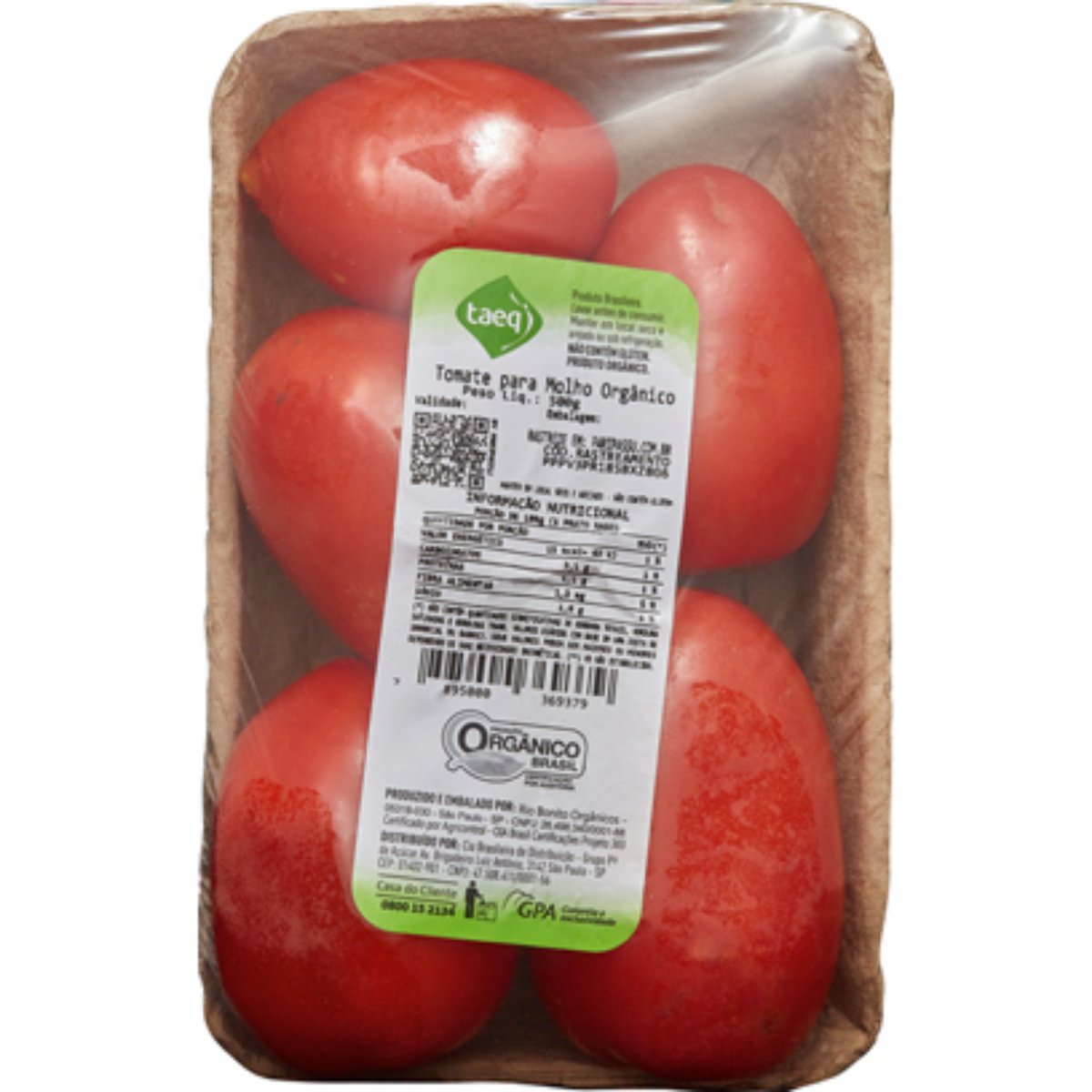 Tomate Orgânico para Molho TAEQ 500g
