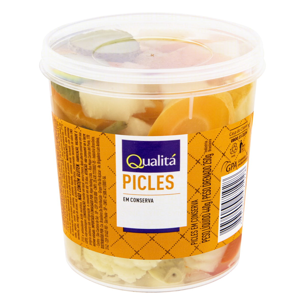 Picles em Conserva QUALITÁ Pote 250g