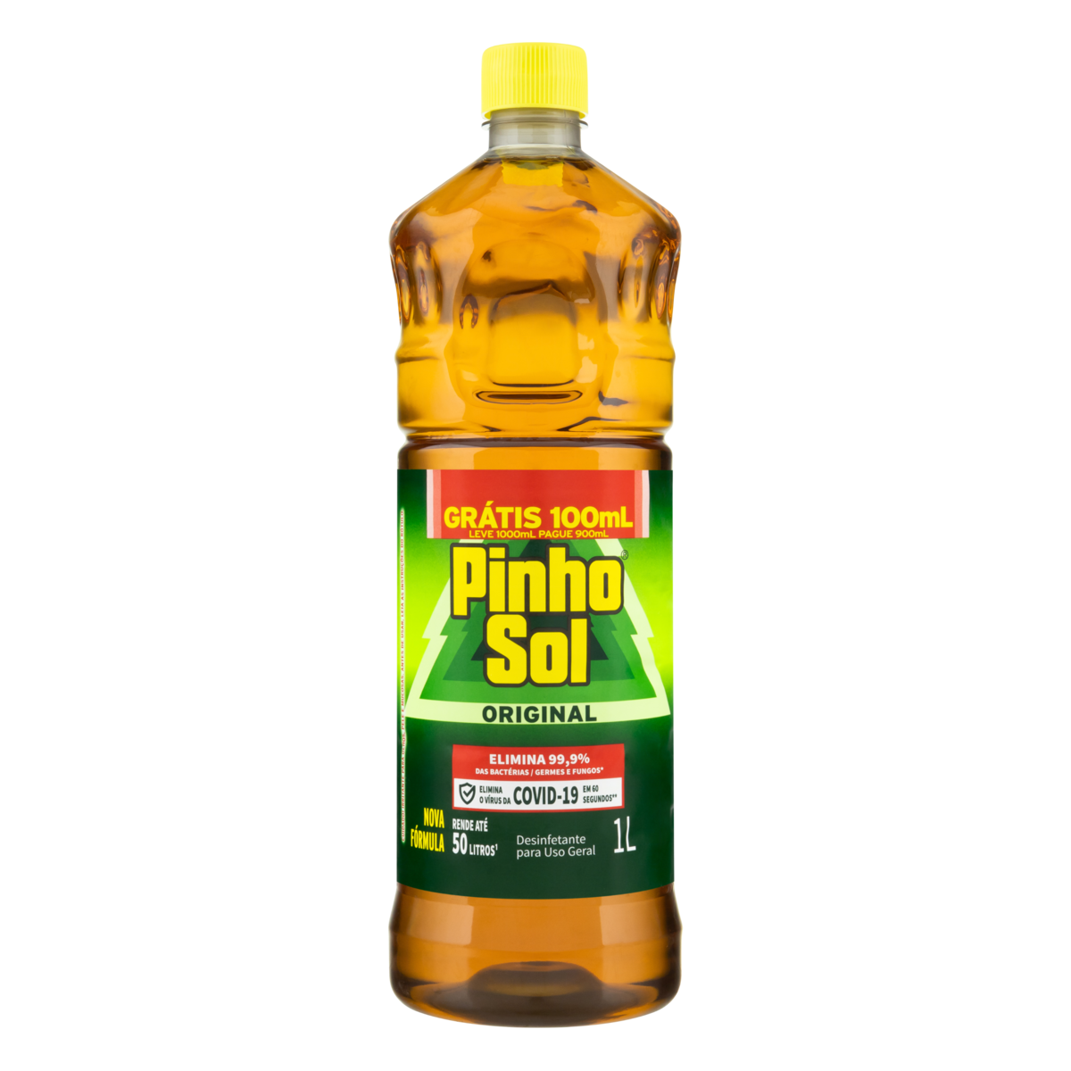 Desinfetante Pinho Sol Original 1L Promo Grátis 100ml