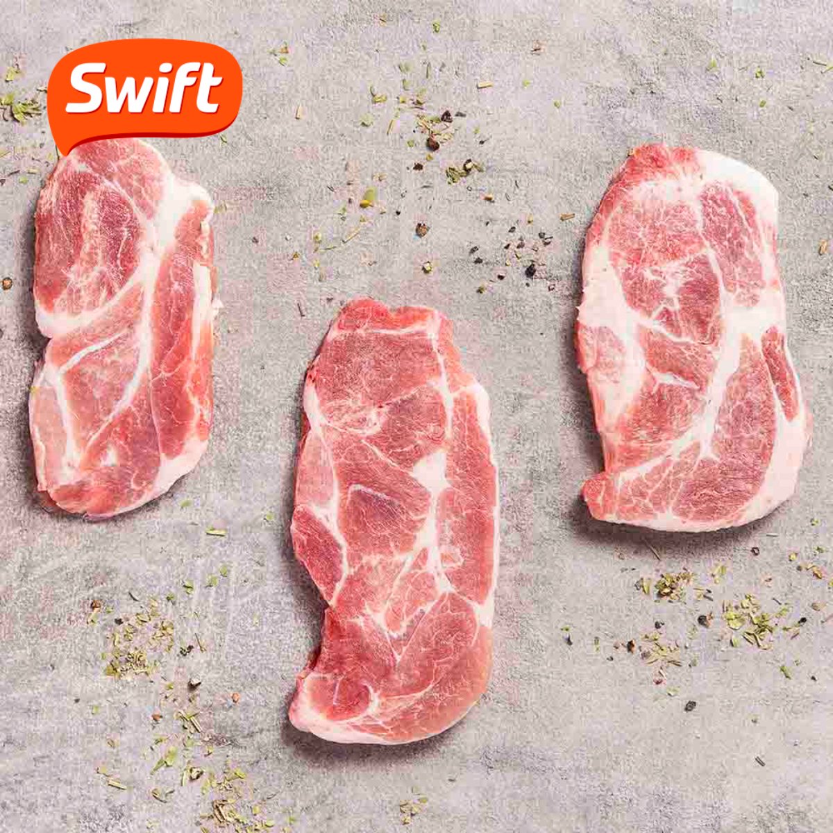 Bife De Copa Lombo Suíno SWIFT 1Kg