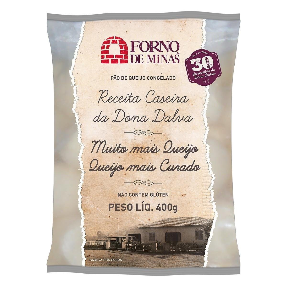 Pão de Queijo Congelado Forno de Minas Pacote 400g