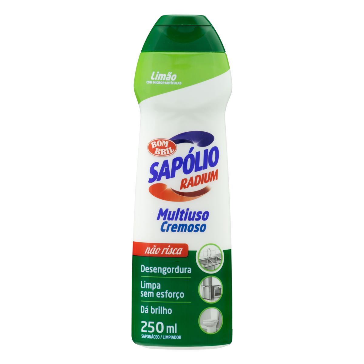Saponáceo Cremoso Multiuso Limão Sapólio Radium Squeeze 250ml