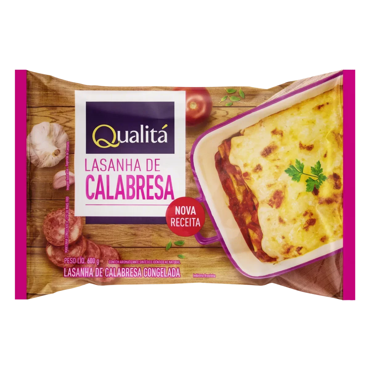 Lasanha Calabresa Qualitá Caixa 600g