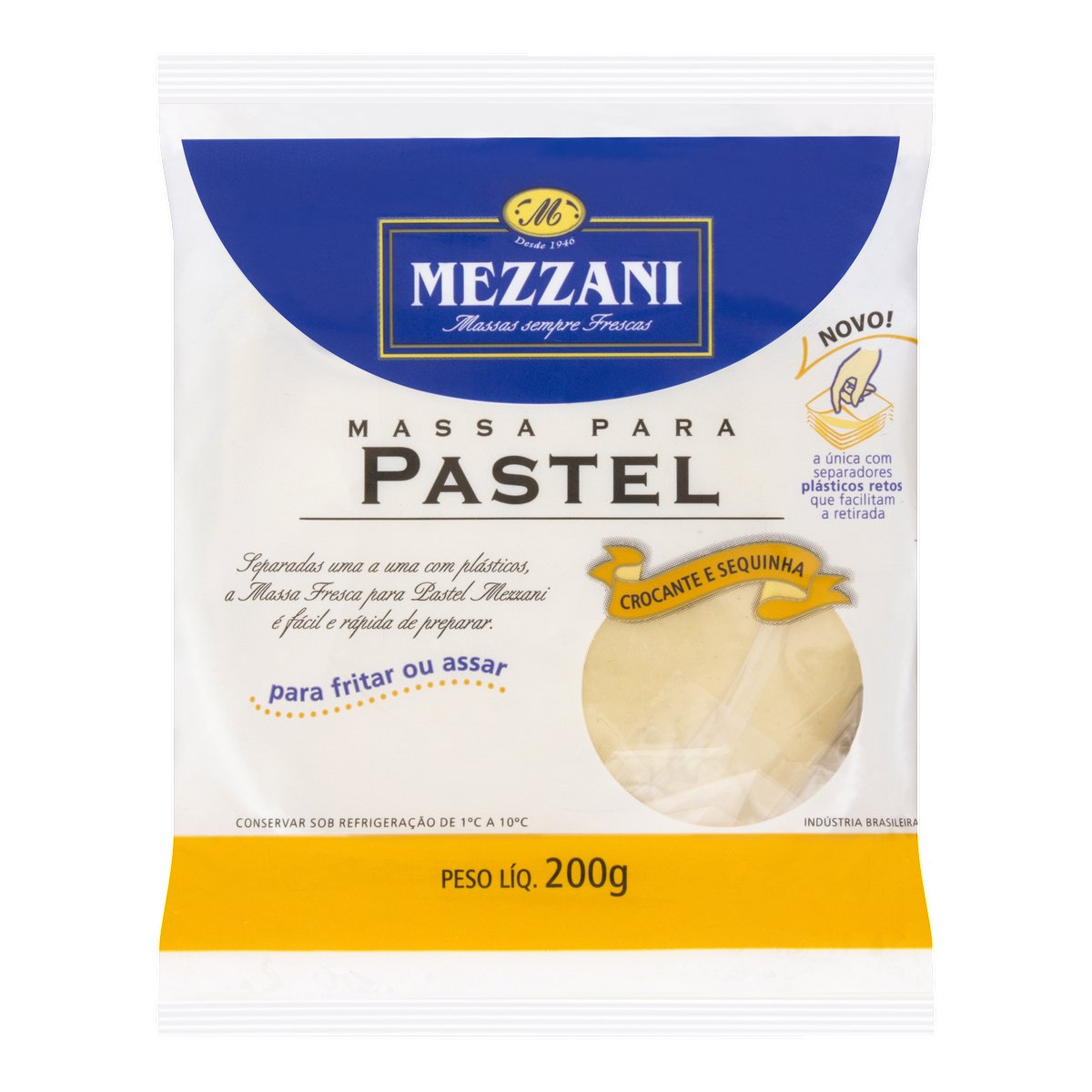 Massa para Pastel Mezzani Pacote 200g