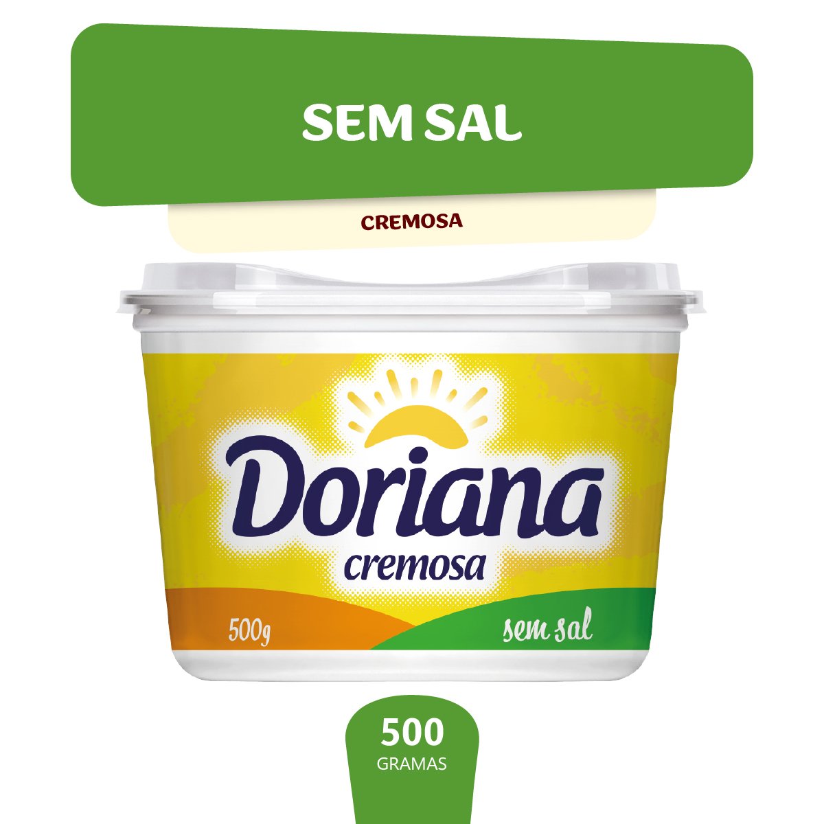 Margarina sem sal Doriana 500g