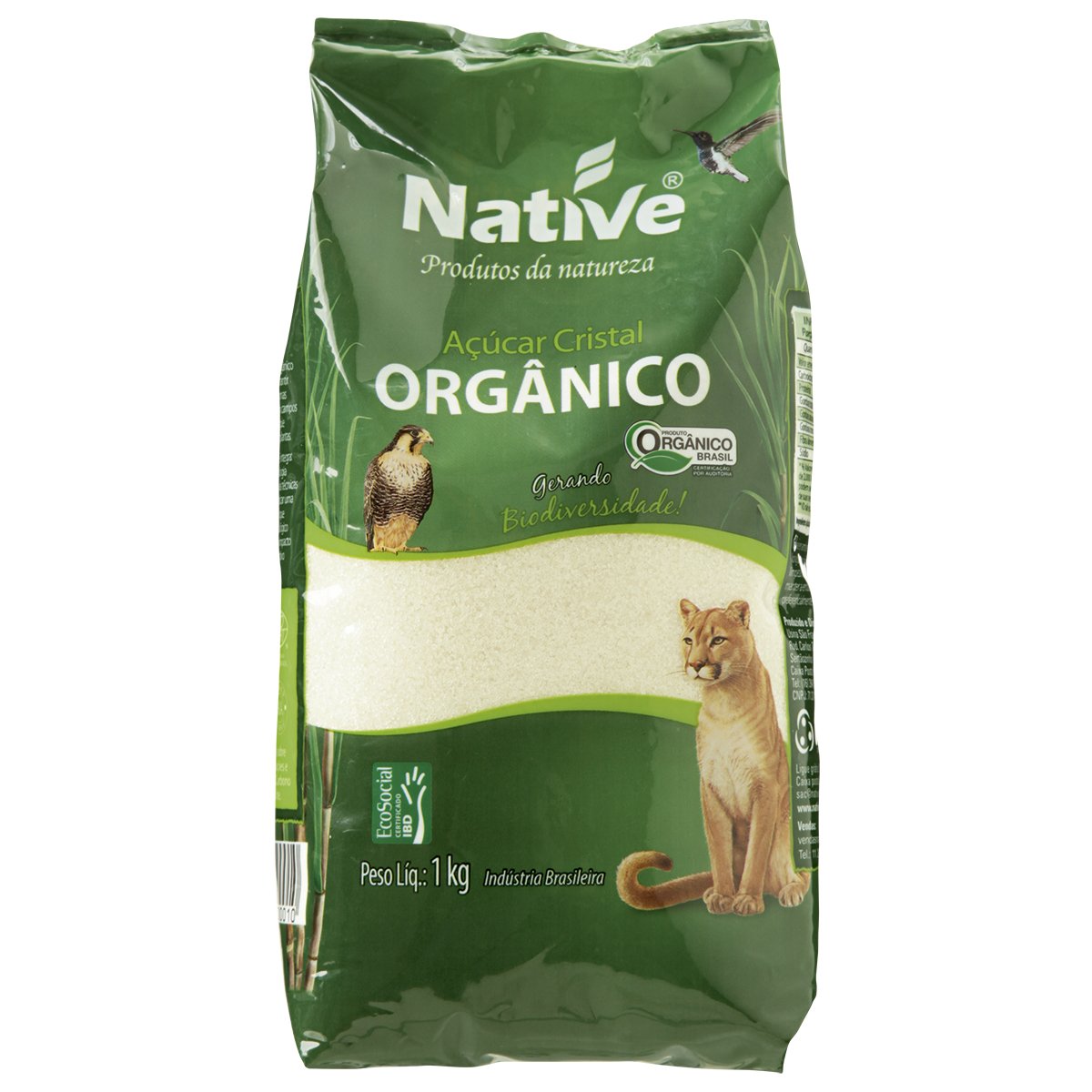 Açúcar Claro Orgânico NATIVE Pacote 1kg