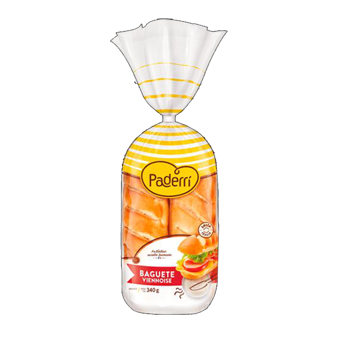Pão Baguete Viennoise Paderri 340g