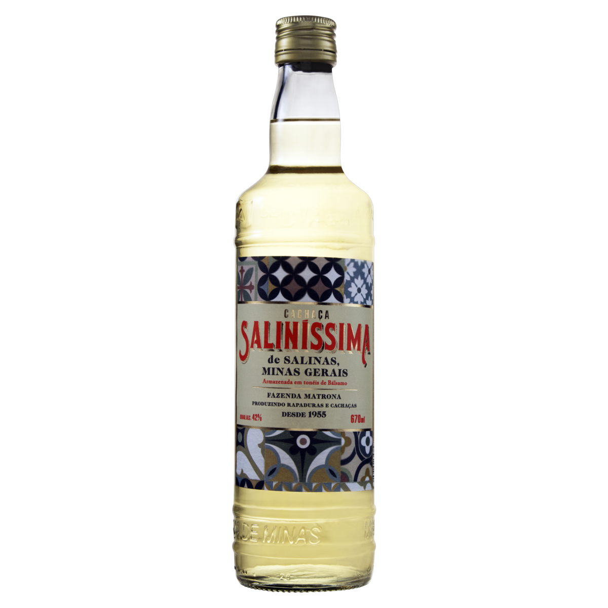 Cachaça Bálsamo Saliníssima Garrafa 670ml