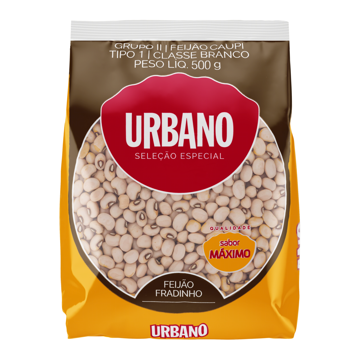 Feijão Fradinho Tipo 1 Urbano Seleção Especial Pacote 500g