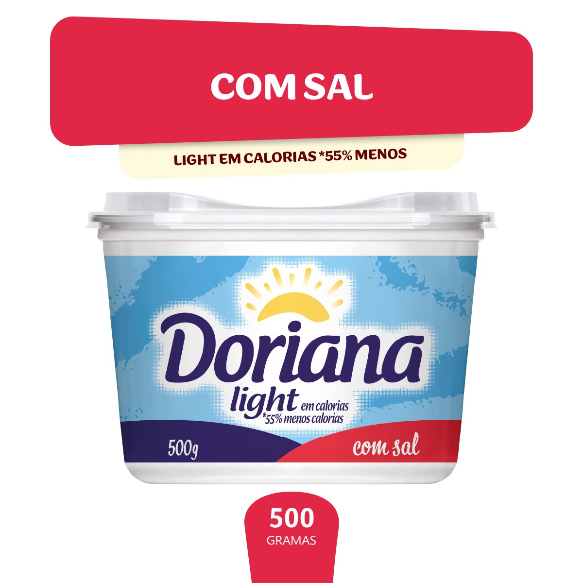 Margarina light com sal Doriana 500g