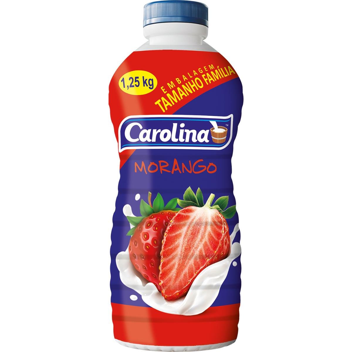 Bebida Láctea Carolina Morango 1250ml