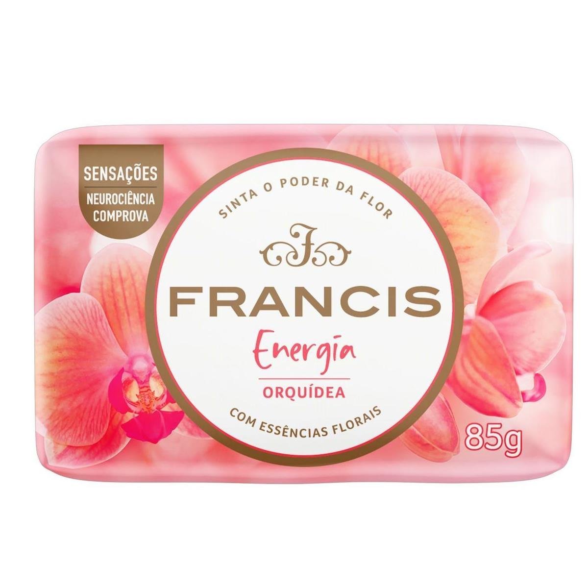Sabonete Barra Rosas Francis Intenso Envoltório 85g