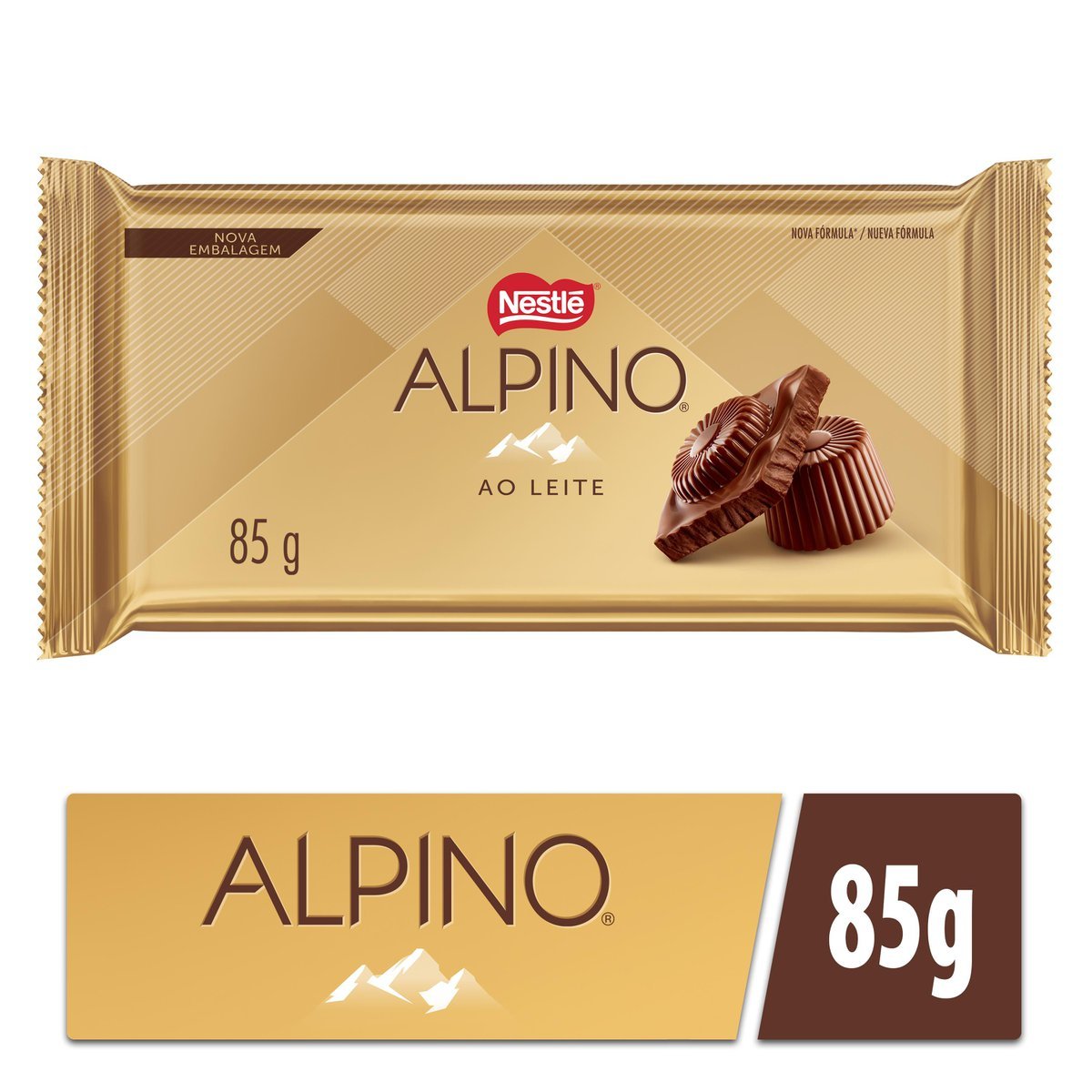 Chocolate ao Leite Alpino Pacote 85g