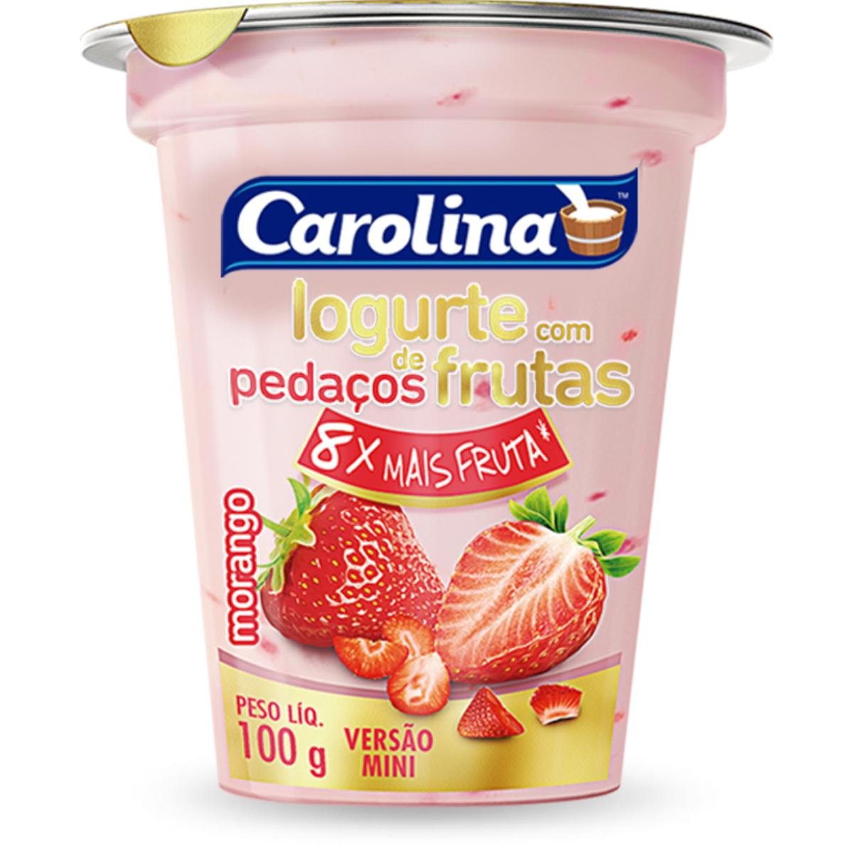 Bebida Láctea Morango Carolina 150g