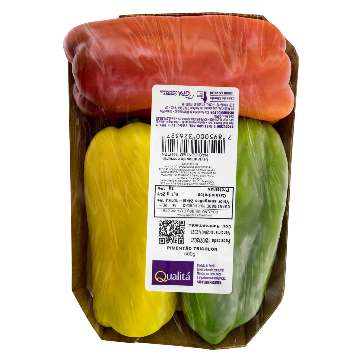 Pimentão Tricolor Qualitá 500g