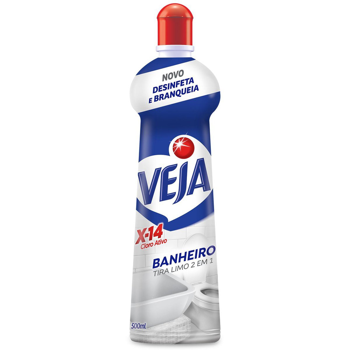 Limpador Banheiro Tira-Limo Veja X-14 Squeeze 500ml