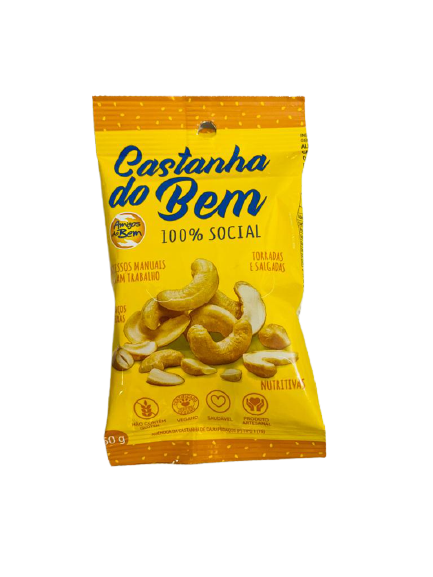 Castanha de Caju Torrada Salgada em Pedaços Amigos do Bem 50g