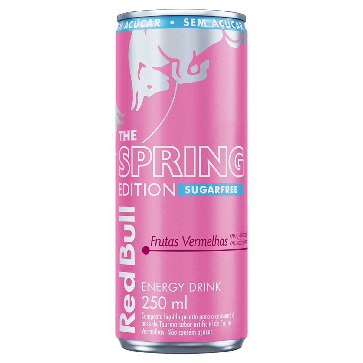 Energético Red Bull, Spring Edition, Frutas Vermelhas, Sem Açúcar 250ml