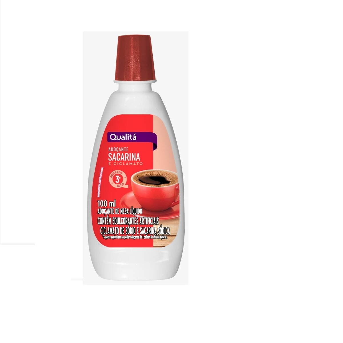 Adoçante Líquido Sacarina e Ciclamato Qualitá Frasco 100ml