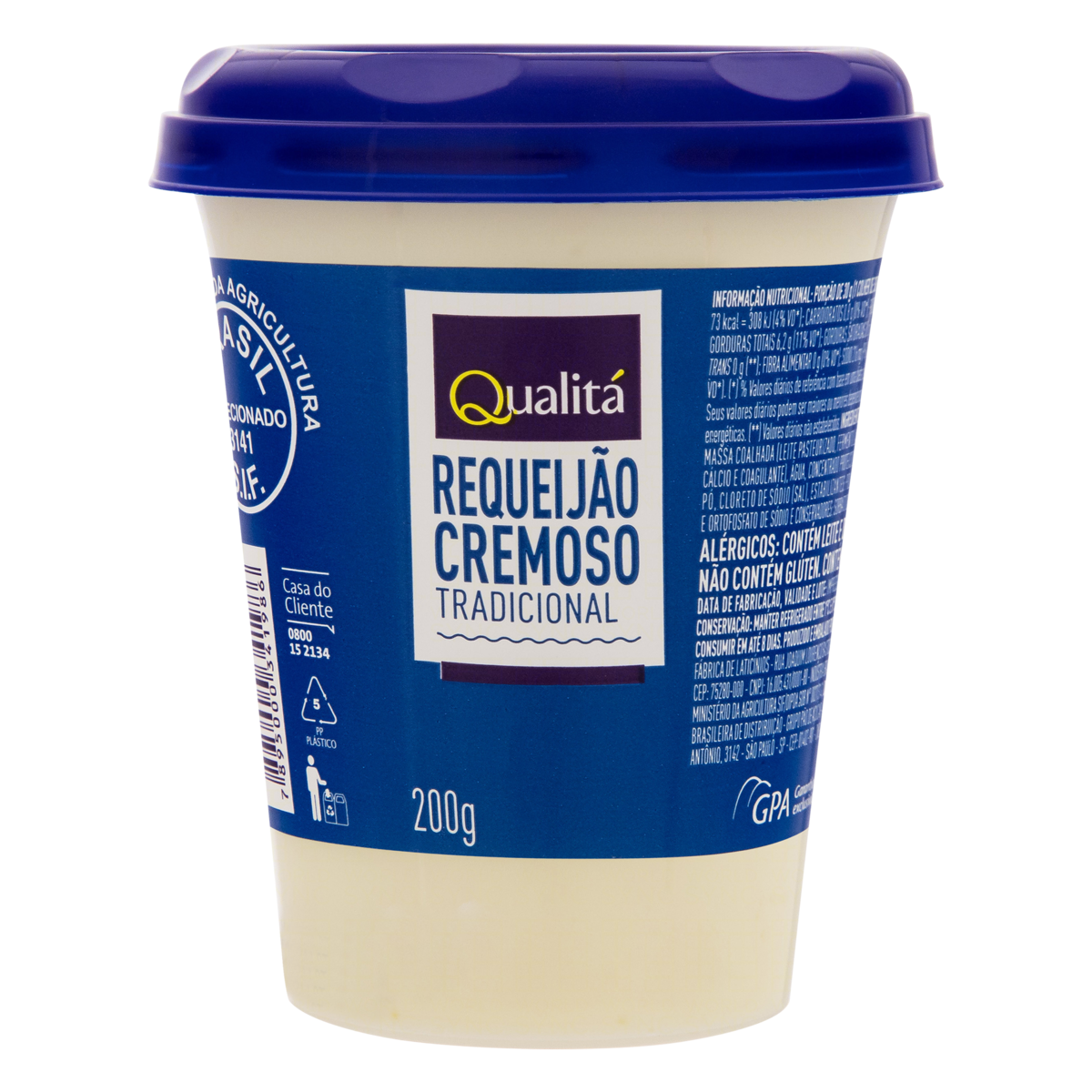 Requeijão Cremoso Tradicional Qualitá Copo 200g