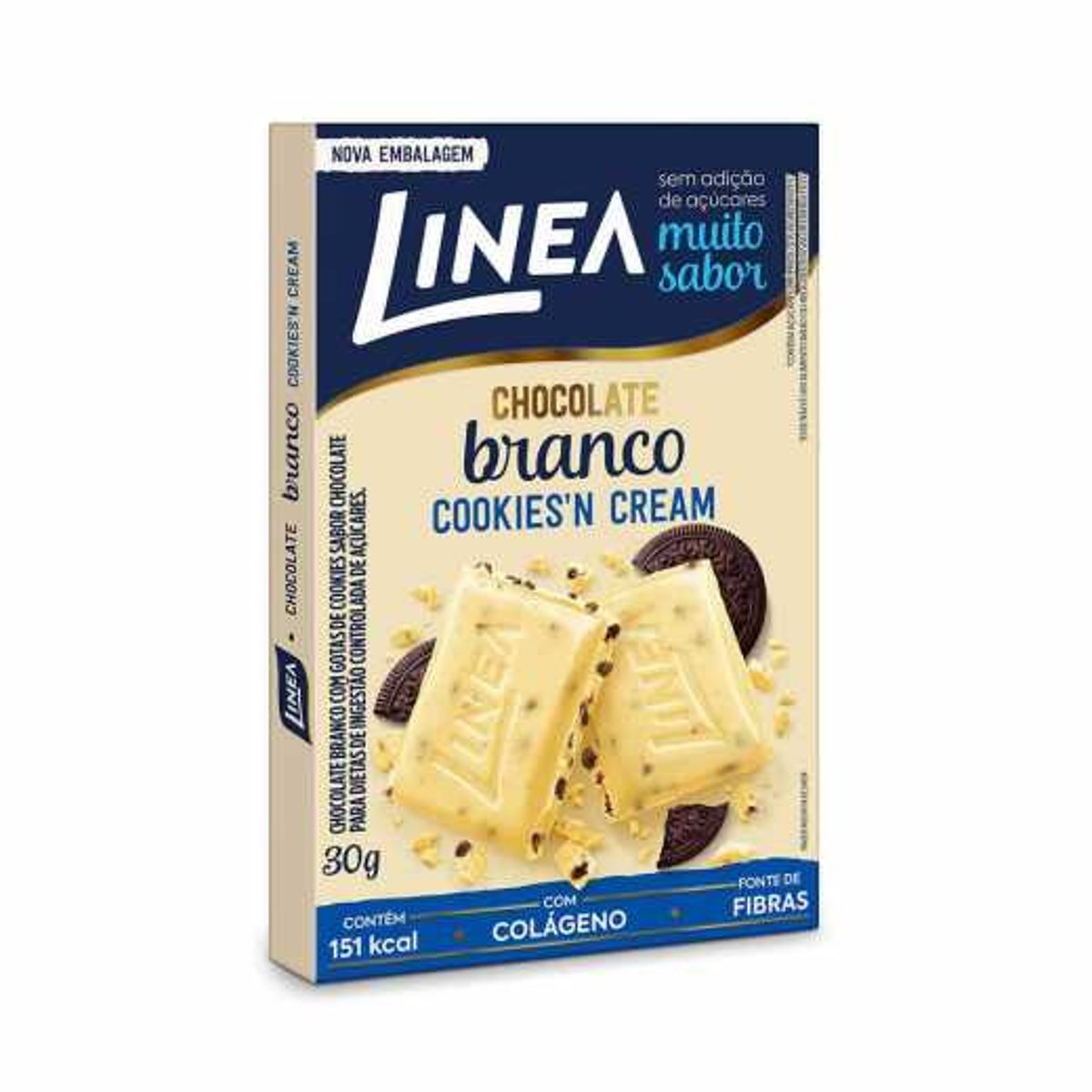 Chocolate Branco Cookies CREAM LINEA 30G