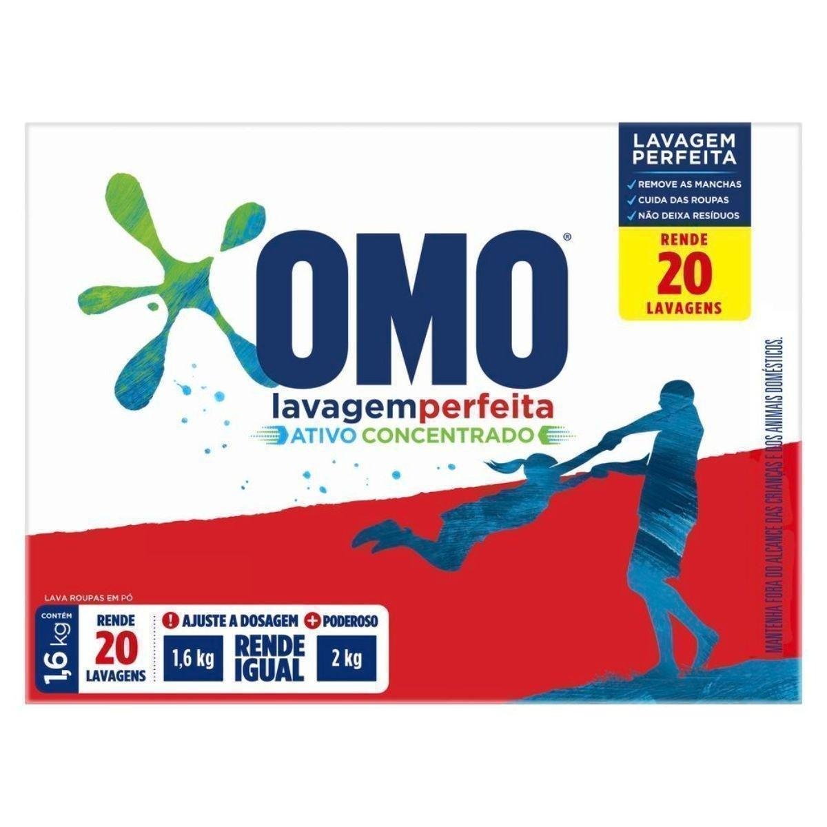 Sabão em Pó OMO Lavagem Perfeita 1,6Kg
