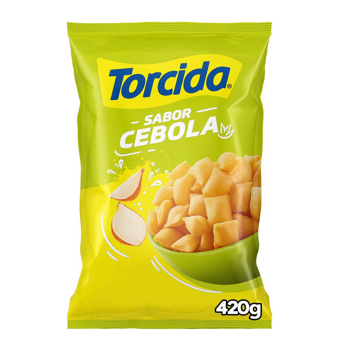 Salgadinho de Trigo Cebola Torcida Pacote 420g