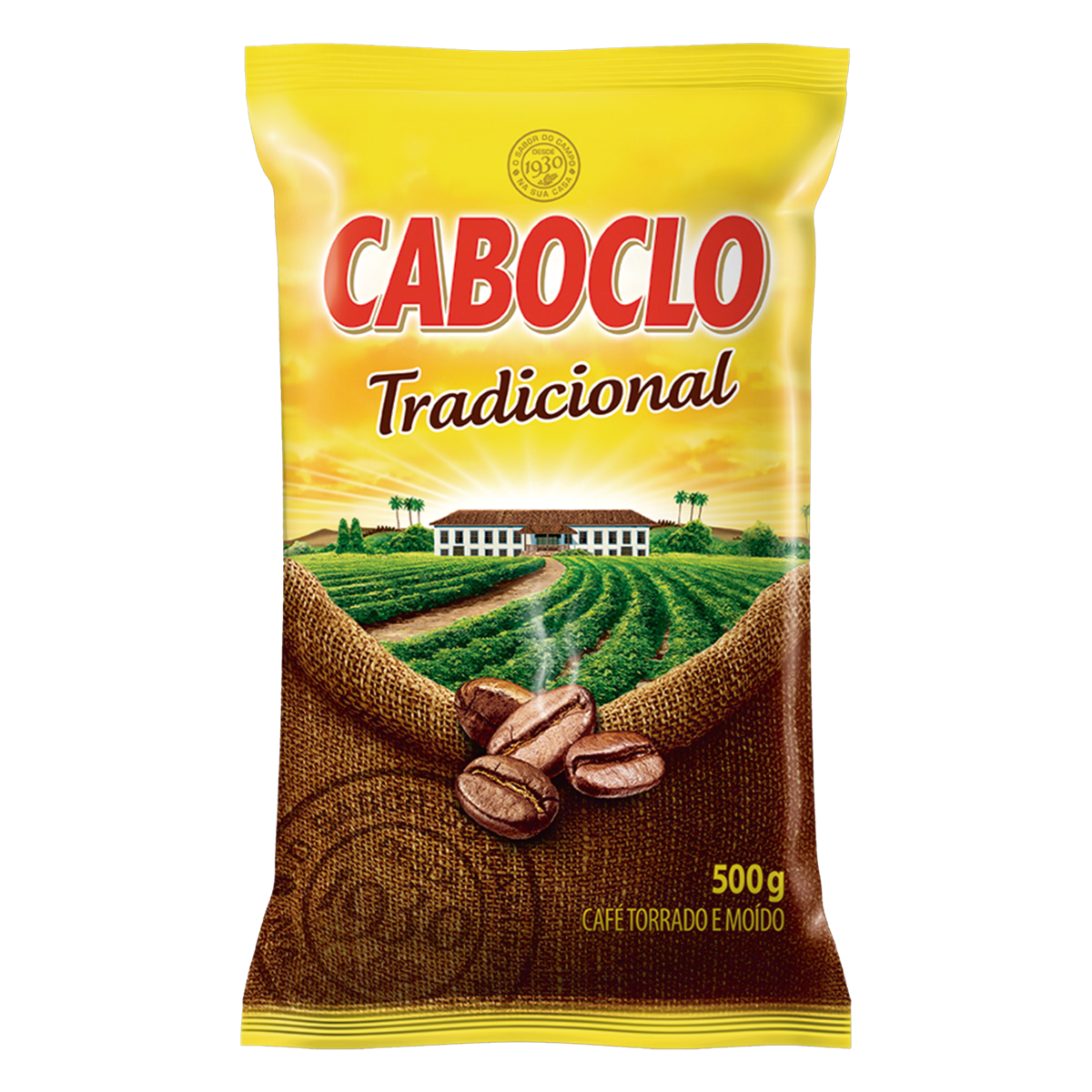 Café Torrado e Moído Tradicional Caboclo Pacote 500g