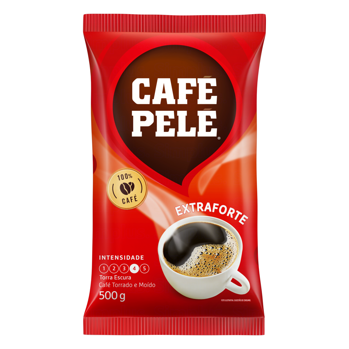 Café Torrado e Moído Extraforte Café Pelé Pacote 500g