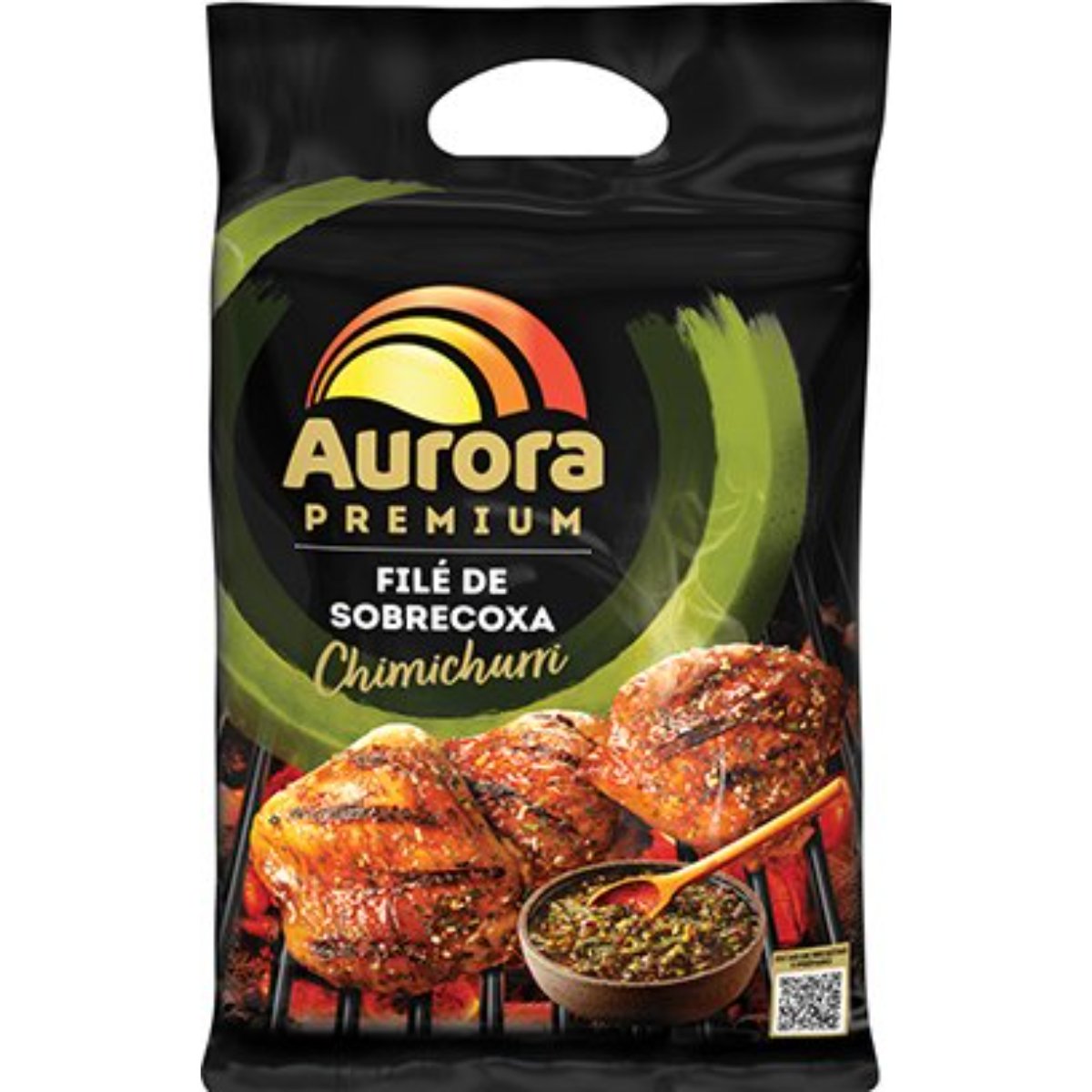 Frango Sobrecoxa Temperada Aurora Premium 800g