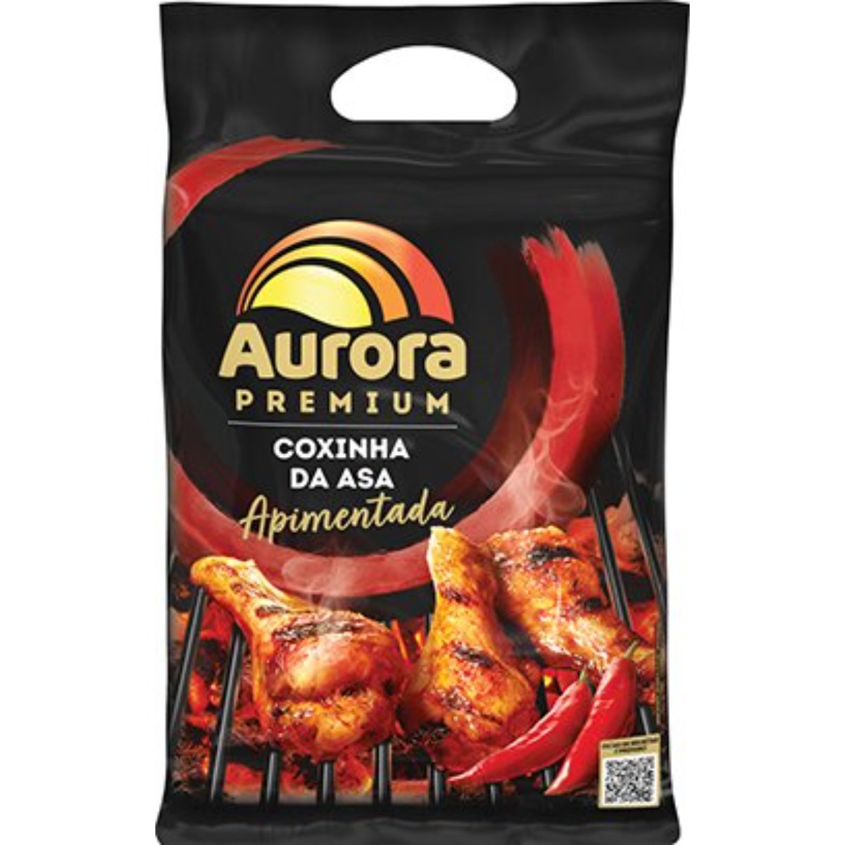 Coxinha da Asa de Frango Congelada Apimentada Aurora Premium 800g