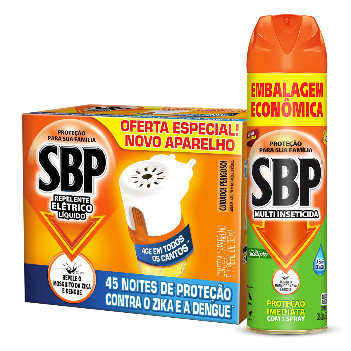 Kit SBP Aerossol + Aparelho Automático com Refil 45 noites grátis