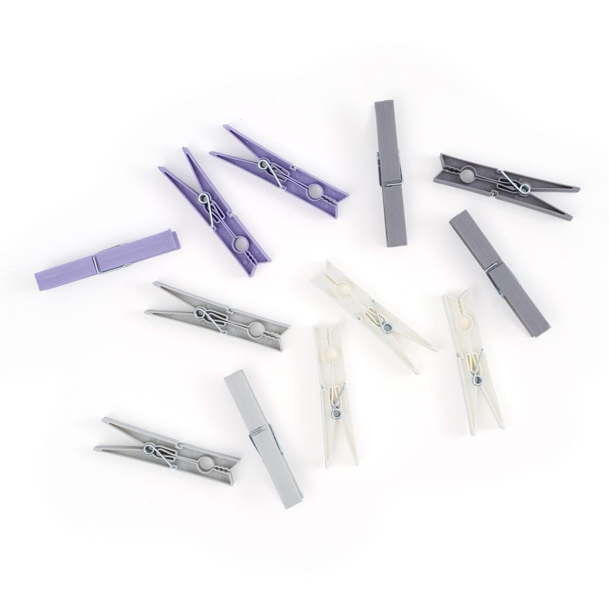 Prendedores de Plastico Mult. 12pc