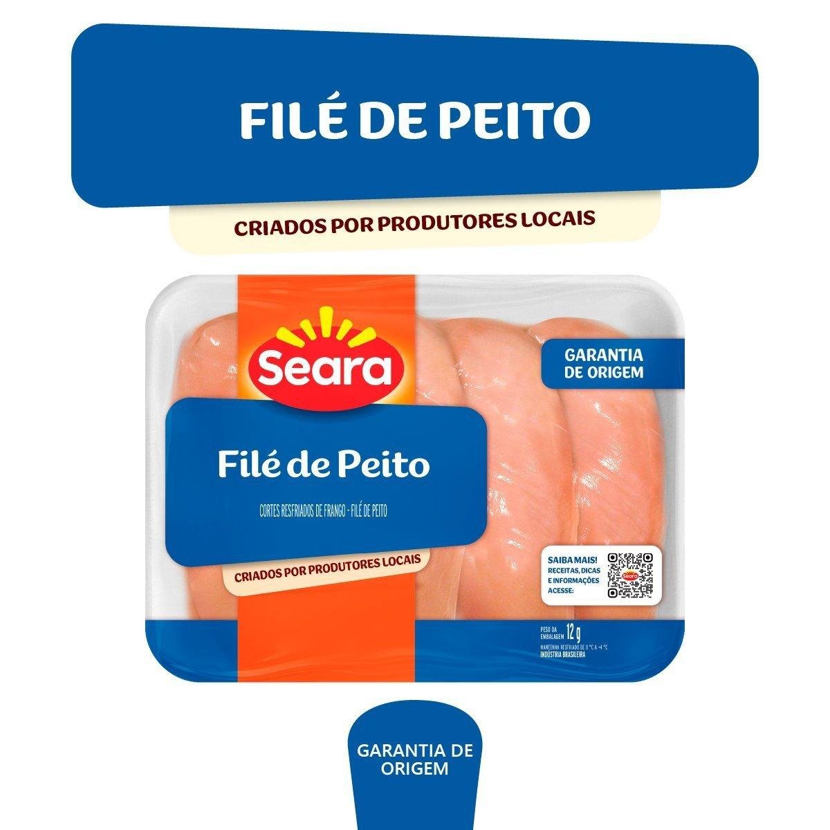 Filé De Peito De Frango Seara Resfriado 750g