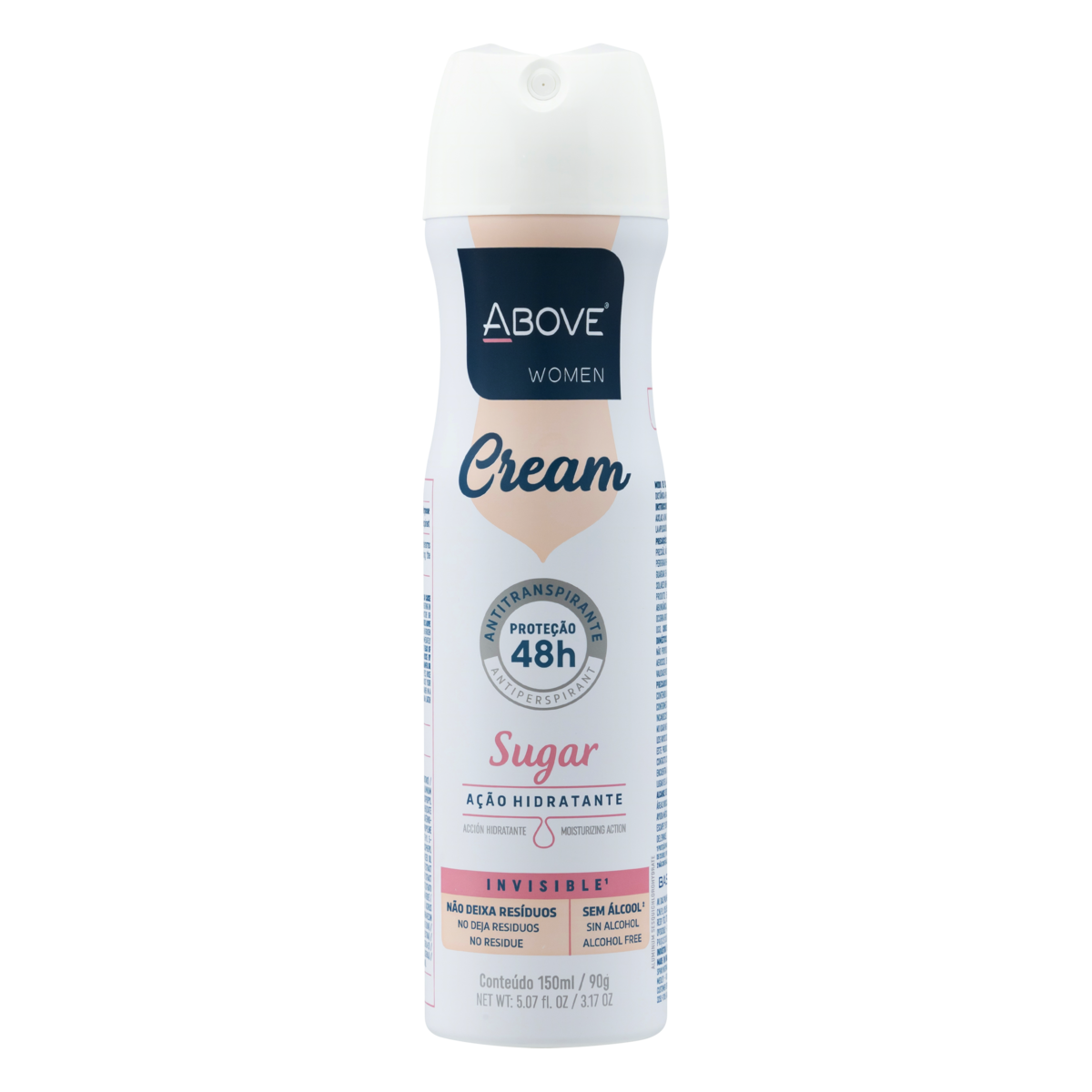 Antitranspirante Aerossol Invisible Sugar Above Women Cream 150ml
