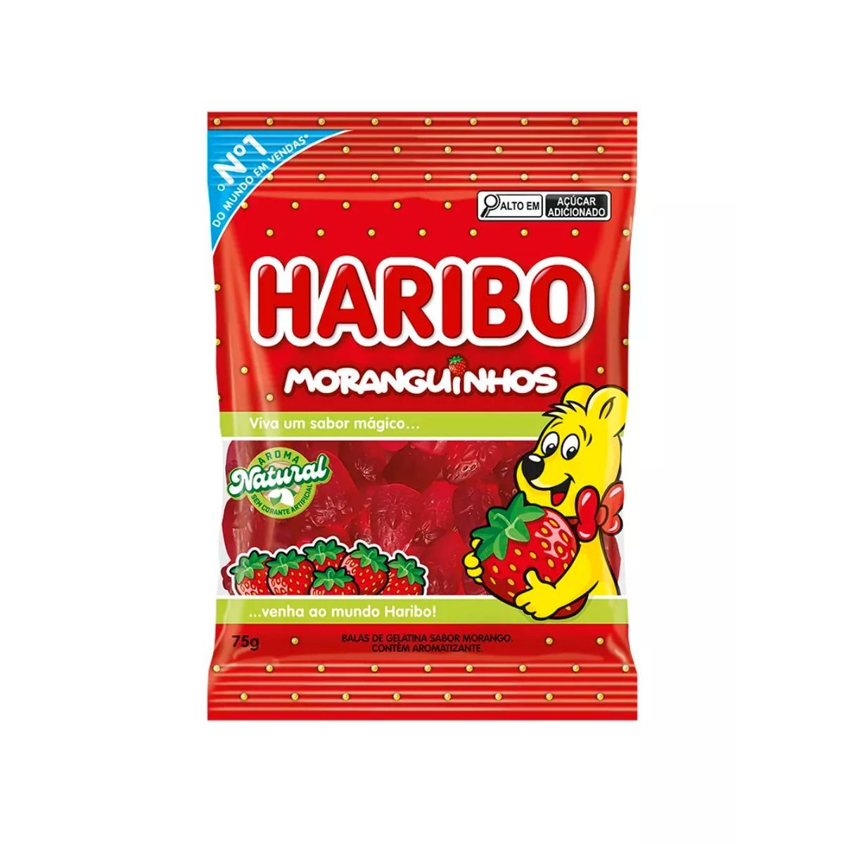 Bala de Gelatina HARIBO Moranguinho 75g