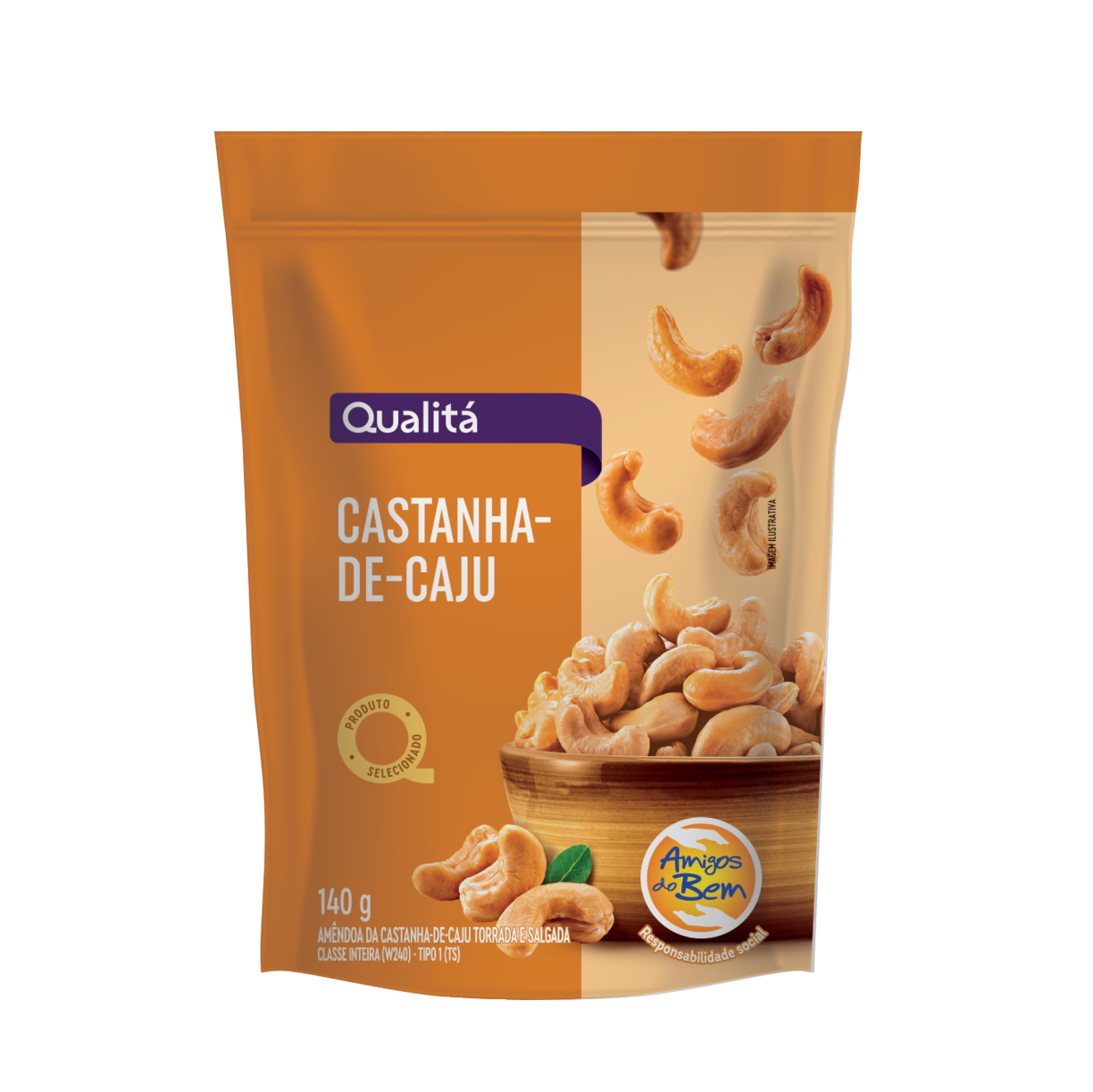 Castanha de Caju QUALITÁ 140g
