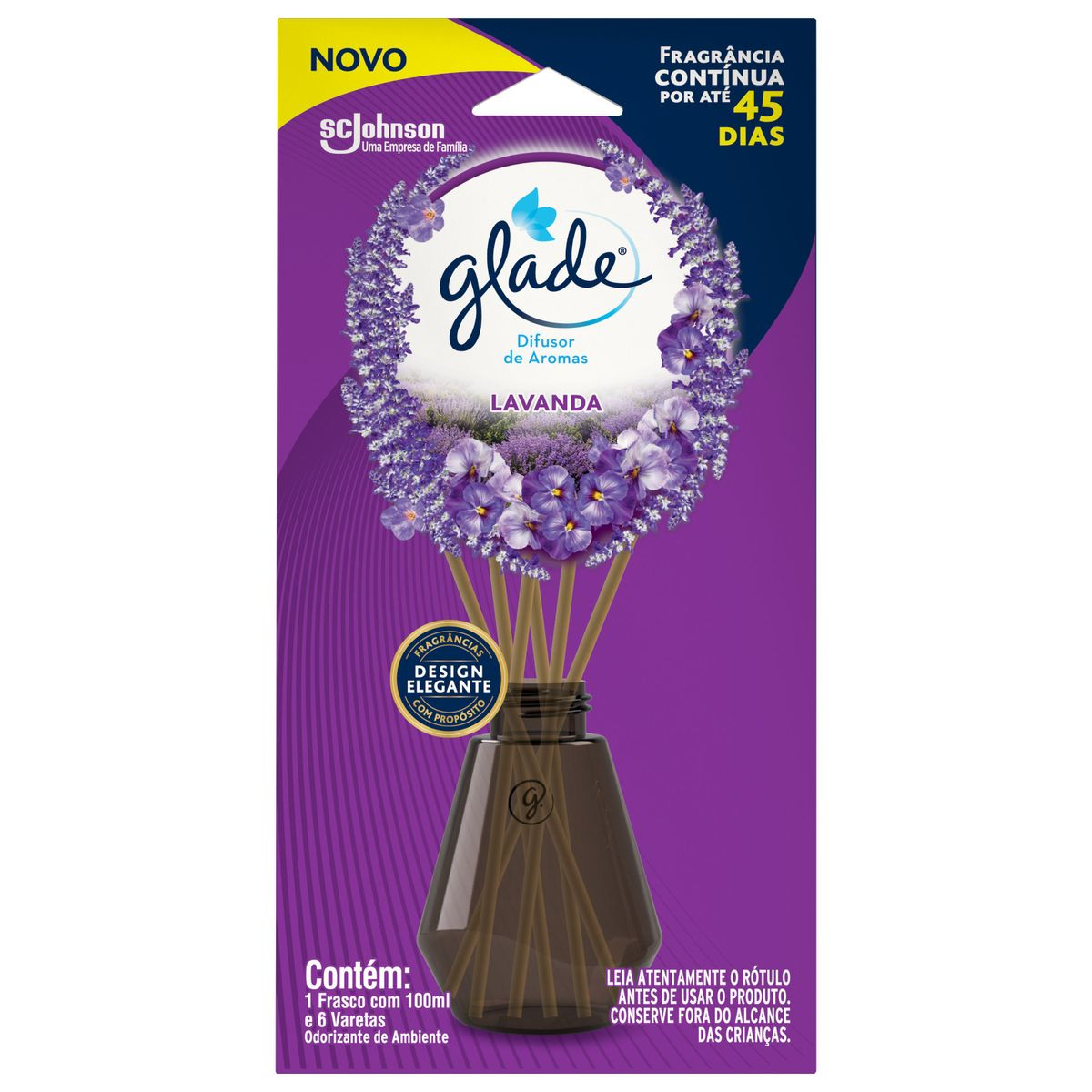 Difusor de Aromas Lavanda Glade Caixa 100ml