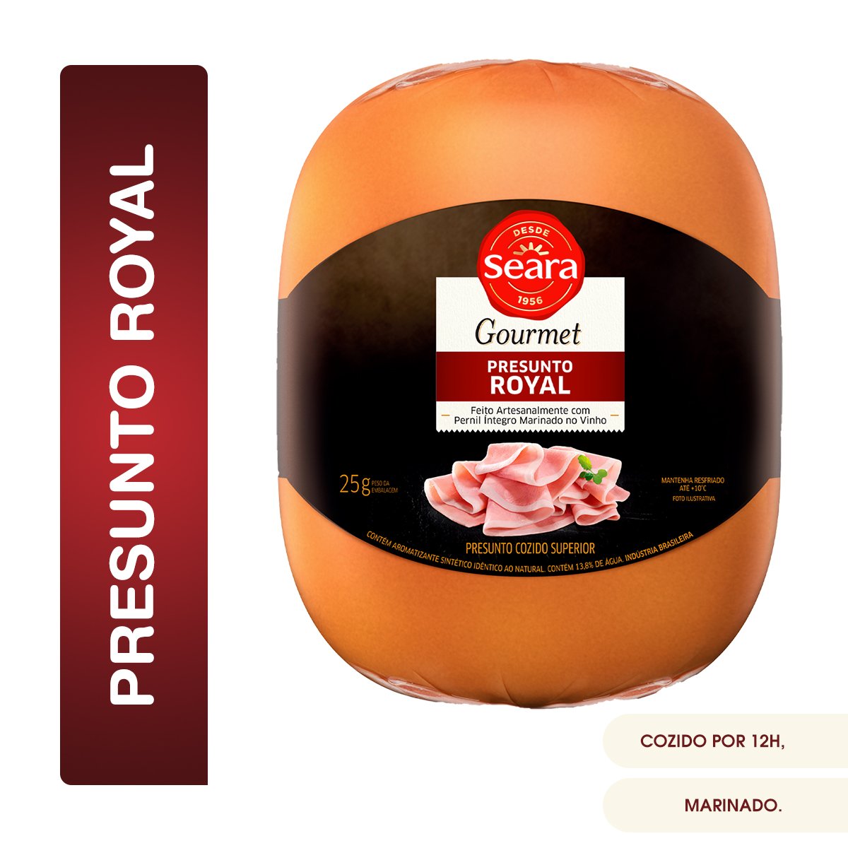 Presunto Royal Seara Gourmet Fatiado 150g